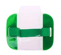 Black Pepper Polycotton SIA Badge Holder, Green