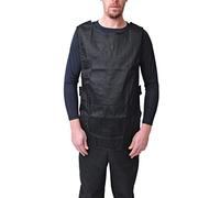 Black Pepper Unisex Plain Tabbard Apron for Waiters, Catering, Laundry, Cleaners, Black, L/XL