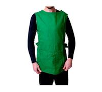 Black Pepper Unisex Plain Tabbard Apron for Waiters, Catering, Laundry, Cleaners, Emerald Green, L/XL