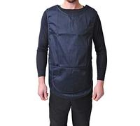 Black Pepper Unisex Plain Tabbard Apron for Waiters, Catering, Laundry, Cleaners, Navy Blue, S/M