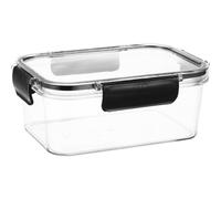 Black Pet Food Storage Container Airtight Stackable Lunch Box for Home