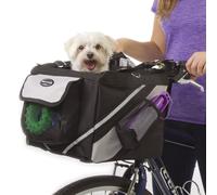 (Black) Pet Puppy Bicycle Basket Storage Puppy Ride Bike Canopy Dog Cat Carrier Safety Bike Basket