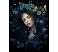 Black Petals Coloring Book: 500 Pages of Dark Floral Patterns for Creative Coloring Moments.: A calming flower adventure designed for kids and adults to explore creativity.