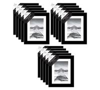 Black Photo Frame 6"x8" Inch with Glass Front for Home Decor, Sturdy Frame Made of MDF, Free Standing and Wall Mountable Picture Frames for Home Office Wall Décor (1)