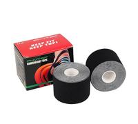 Black Physio Tape Kinesiology Tape for Knee, Shoulder, Ankle, Feet Support, Perfect Medical Tape for Sport Injury and Physical Therapy, 2 Pack