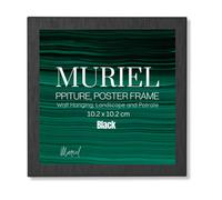 Black Picture Frame Photo Frame Perspex Sheet For Wall Or Table, Landscape Portrait Orientation 10.2 X 10.2 Cm