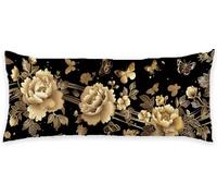 Black Pillow Cases Northern Europe Cushion Covers 50x150 cm Pillow Protectors Super Soft Decorative Pillows Bolster Hotel Pillows for Bed Cushions Body Pillowcases, for Home Bedroom Decor C - 435