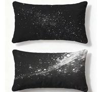 Black Pillows 2 pack Simplicity Cushion Covers 24x36in Velvet Cushion Covers With Lnvisible Zip Rectangle Pillowcase for Autumn Home Living Room Sofa Bedroom Office Decorative Pillows for Bed Q-352U