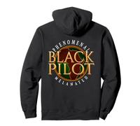 Black Pilot HBCU Educated Melanin STEM Excellence Pullover Hoodie
