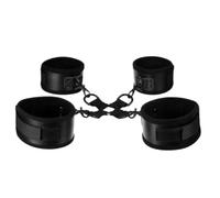 black Pin Me Down Black Hogtie Restraint & Detachable Cuffs
