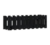 vidaXL Garden Raised Bed w/ Fence Design Black 100x30x30 cm, Black