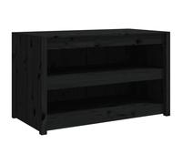 (black pine, 106x55x64 cm/2 shelves) vidaXL Outdoor Kitchen Cabinet Garden Storage Cupboard Sideboard Patio Cabinet