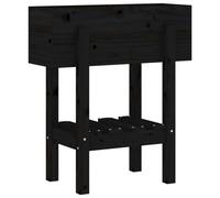 (black pine, 62 x 30 x 69 cm) vidaXL Garden Planter Flower Box Garden Pot Wooden Plant Pot Solid Wood Pine