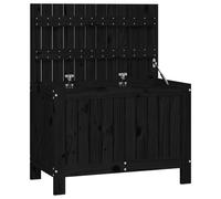 (black pine, 76 x 42.5 x 54 cm) vidaXL Garden Storage Box Outdoor Storage Box Tool Shed Patio Solid Wood Pine