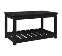 (black pine, 82.5 x 50.5 x 45 cm) vidaXL Garden Table White Solid Wood Pine Outdoor Table Multi Colours/Sizes