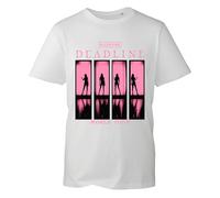 Black-Pink 2025 T-Shirt Kpop World Tour Pink Black Tshirt Jisoo Lisa Concert Jennie Girls Rose Boys tee Gift Unisex Kids Adults Top (White, S)