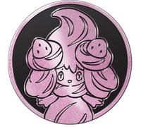 Black & Pink Glitter Alcremie Oversized Coin