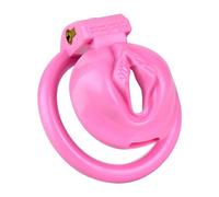 Black Pink Hard Plastic Chastity Belt Cock Cage Small Cocklock Device Vagina Male Penis Rings Sex Tooys for Man Pink One Size