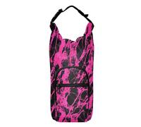 Black Pink Irregular Marble Texture Water Bottle Holder for Walking Space-Saving Water Bottle Carrier for Biking Water Bottle Belt Holder,Fits 20 oz, 24 oz, 32 oz,40 oz Bottles