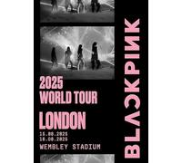 Black Pink Wembley London 2025 A3 A4 Print Poster Wall Art Home Decor Album Gift Present Photo Living Room Dining Room Bedroom Unframed Concert Tour Gig Live Show Music (A4)