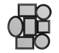 Black Plain 7 Photo Frame Premier Housewares Black One Size