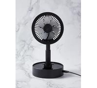 Black Plain Small Table/Desk Electric Fan One Size