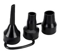 Black Plastic Air Pump Replacement Nozzles 3 Sizes - Multi-Purpose Nozzle Tips for Airbed, Inflatable Mattress, Pool Floats, Electric and Manual Pumps (3 Nozzles)
