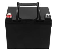 Black Plastic Battery Case Enclosure for 12v 33ah Storage | Reserved Terminal Positions, Smooth Surface, Modular Casing, Stable Placement for Cabinet Installation and External Wiring