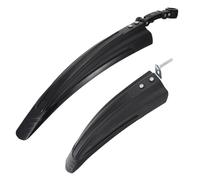 Black Plastic Bike Mudguards with Natural Curve Design for Commuters | Replace Broken Fender Parts, Lightweight Upgrade, Suitable for Mountain and Hybrid Bikes, Rainy Rides