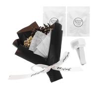 Black Plastic Car Air Vent Freshener Clip Flower Ornament Decoration | Removable Placement for Vehicle Interiors or Work Desks, Stylish Dried Flower Design, Enhances Cabin Ambience