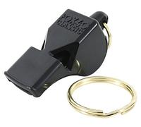 Black Plastic Classic Fox 40 Referees Whistle Football Accessory Training Match