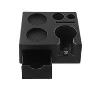 Black Plastic Coffee Tamper Holder with 7 Slots