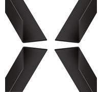 Black Plastic Corner Trim 90 Degree Edge Angle (W) 10mm X 10mm (L) 1 Metre