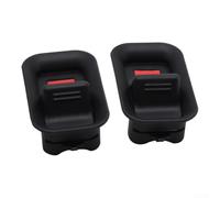 Black Plastic Door Lock Knob Set Front Rear for GMC for sierra | Fits for silverado 1500/2500/3500, direct OEM replacement, easy for snap-on install, black finish, front and rear set