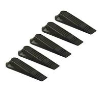 Black Plastic Door Stops, 2 cm (Pack of 5) - Durable & Stylish Design, Ideal for Home or Office Use