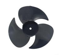 Black Plastic Fan Blades For General 20cm Diameter Air Circulator Floor Ceiling Desktop Tower Fans Silent Three Wing Replacement Part Quiet Cooling Accessory Easy Install Long Lasting Design