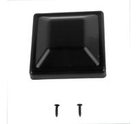 Black Plastic Fence Post Cap for 4x4 Inch Wooden Posts, Weatherproof PP Square Top Cover with Screws, For Easy Install Outdoor Garden Fencing Accessory(1pcs), Suitable for Professional and Personal...