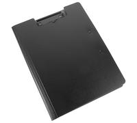 Black Plastic File Folder Clipboard with Cover, Portable Writing Board