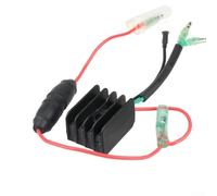 Black Plastic for outboard Regulator 6G1-81970-61 Replacement | Fits 25-70HP engines, part 6G1-81970-61, for durable plastic build, prevents electrical surges, ensures stable voltage