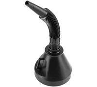 Black Plastic Fuel Funnel with Handle for Petrol Diesel Oil Water Fuel Flexible Spout Can