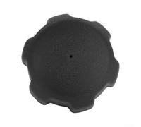 Black Plastic Gas Tank Cap 3x2.8in Screw-On Fit