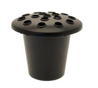 Black Plastic Grave Vase Container Insert