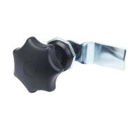 Black Plastic Handle LockMS714-1 Plum Blossom Lock Electric Cinet Box Tongue Iron Door 1Pcs