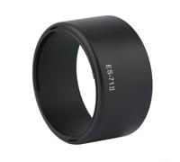 Black Plastic Lens Hood ES-71 II for Canon 50mm | High-grade plastic, smooth mounting, blocks stray light, improves contrast, protects lens front