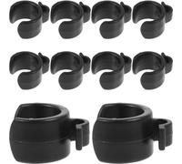 Black Plastic Microphone Cable Clips 20mm 20pcs for Stands