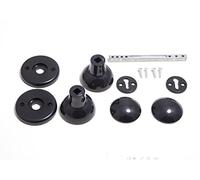 Black Plastic MORTICE Door KNOB Set with FIXINGS and Spindle