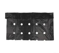 Black Plastic Mulch Film with Pre-Cut Holes, Perforated Control Fabric for Vegetable Garden, PE Ground Cover Sheet to Prevent Grass and Retain Moisture(10m*0.95m)