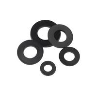 Black Plastic Nylon Flat Washer Plane Spacer Insulation Gasket Ring For Screw 0.5~3mm M2 M2.5 M3 M4 M5 M6 M8 M10 M12~ M24(M10x40x2 x10pcs)