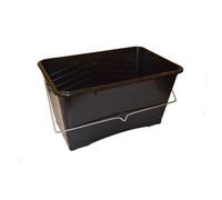 Black Plastic Paint Scuttle 15L One Colour (One Size)