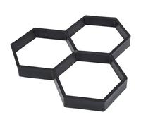 Black Plastic Path Paving Mould Reusable DIY Courtyard Floor Form